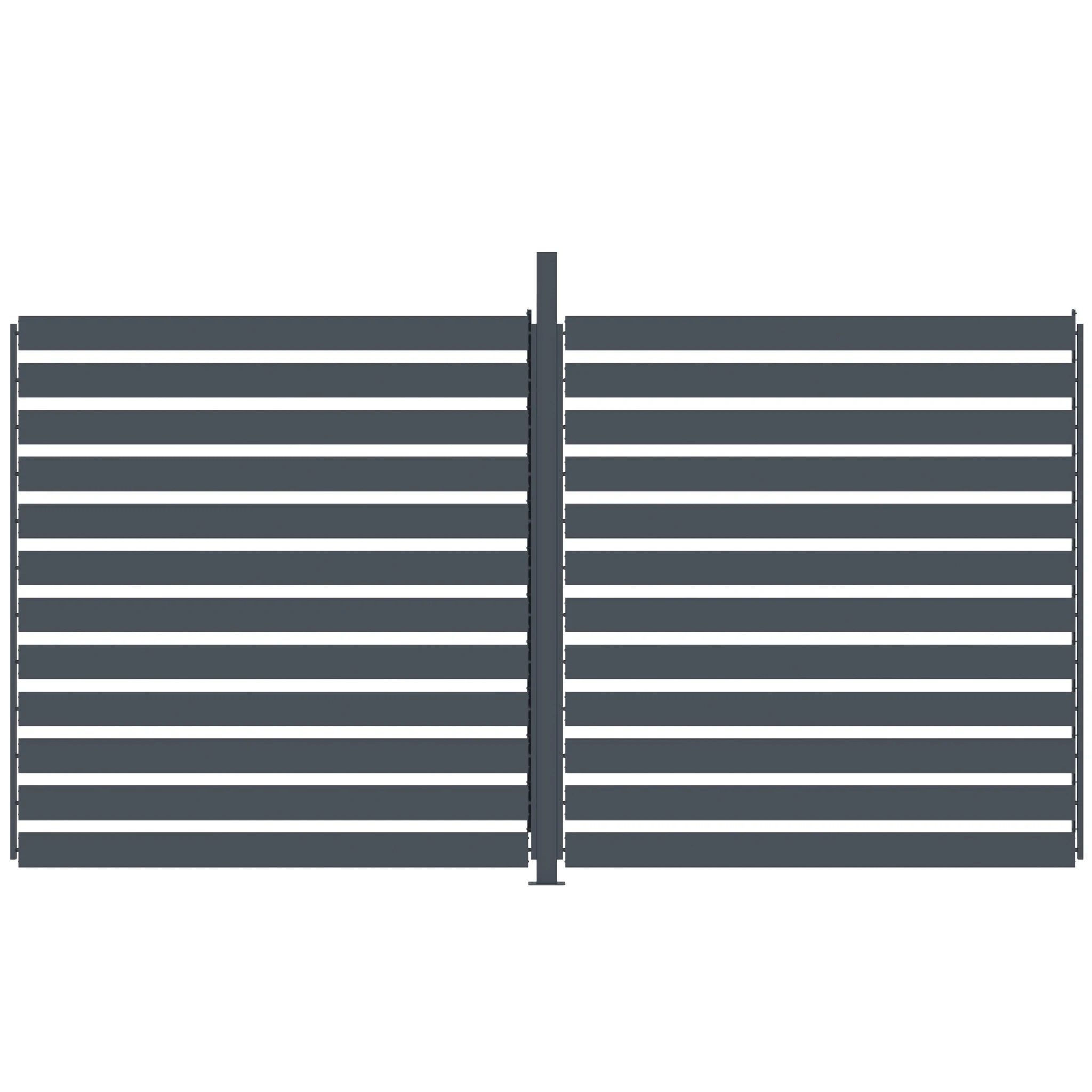 Persiana lateral ajustable de aluminio antracita para pérgola | 4m - Imagen 6