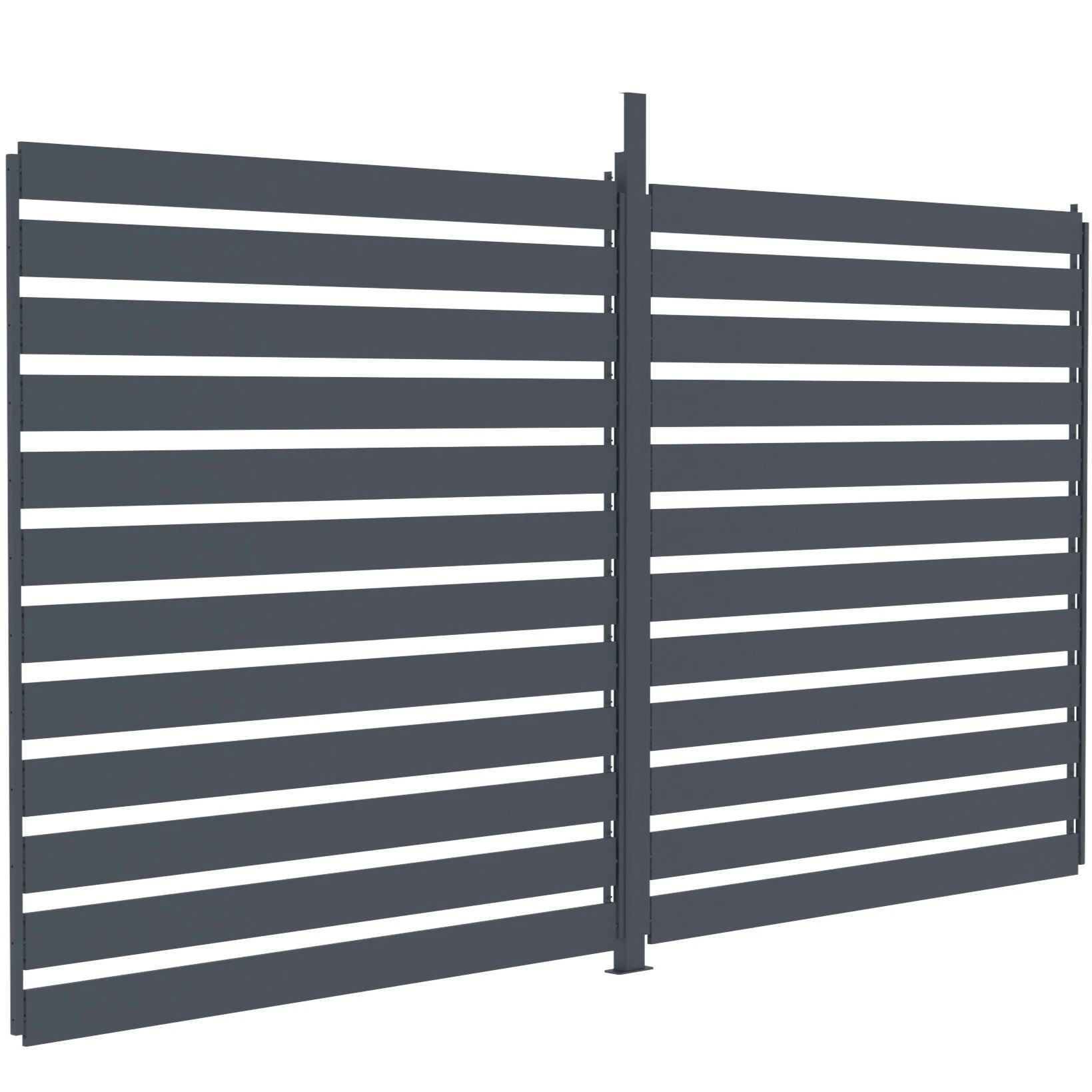 Persiana lateral ajustable de aluminio antracita para pérgola | 4m - Imagen 5