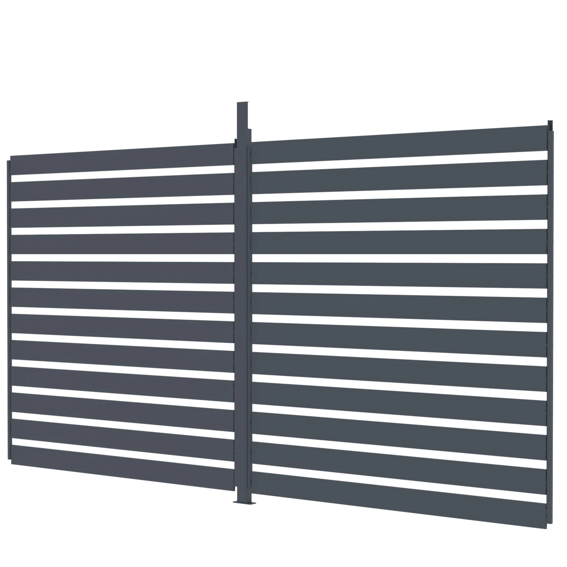 Persiana lateral ajustable de aluminio antracita para pérgola | 4m - Imagen 4