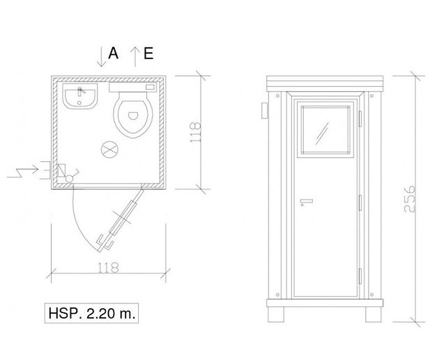 Nuevo contenedor sanitario S1 con WC y lavabo - Imagen 9