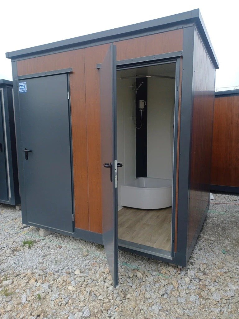 Contenedor Sanitario Doble de 2 Cabinas: WC y Ducha en un Diseño Robusto - Imagen 4
