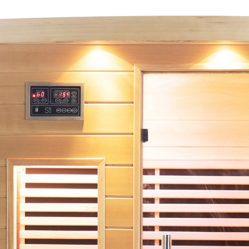 Sauna de infrarrojos con paneles de carbono 2050W 2 asientos - Imagen 13
