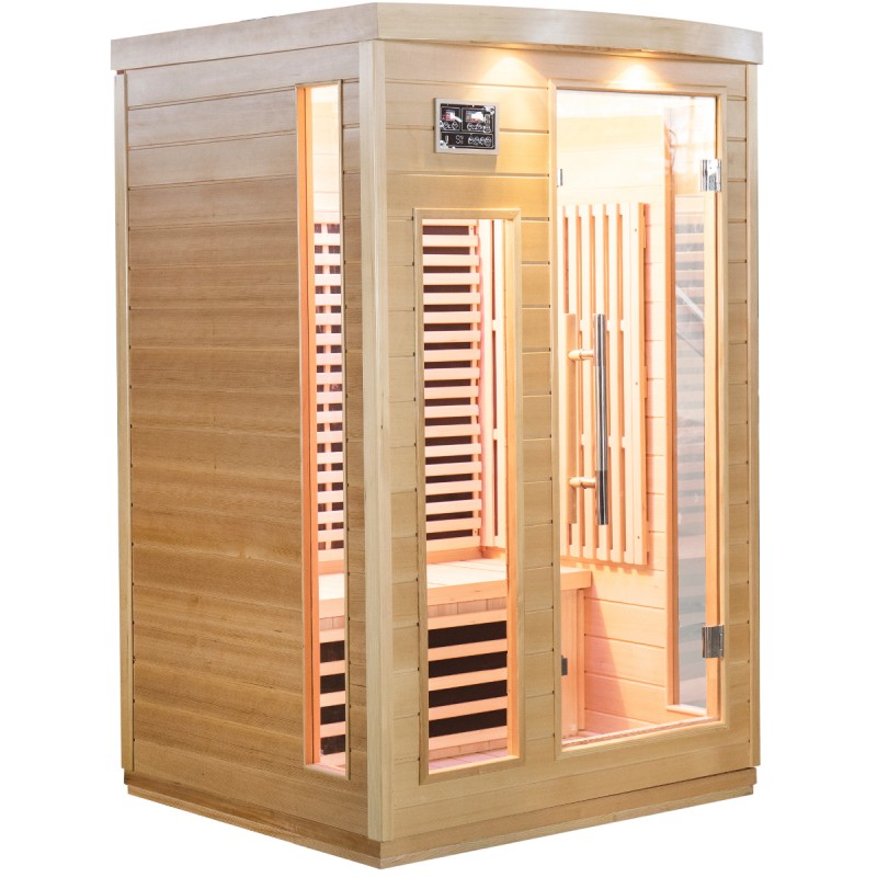 Sauna de infrarrojos con paneles de carbono 2050W 2 asientos - Imagen 3