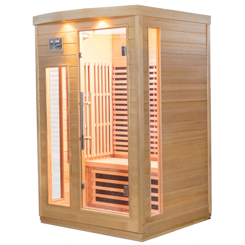 Sauna de infrarrojos con paneles de carbono 2050W 2 asientos - Imagen 5