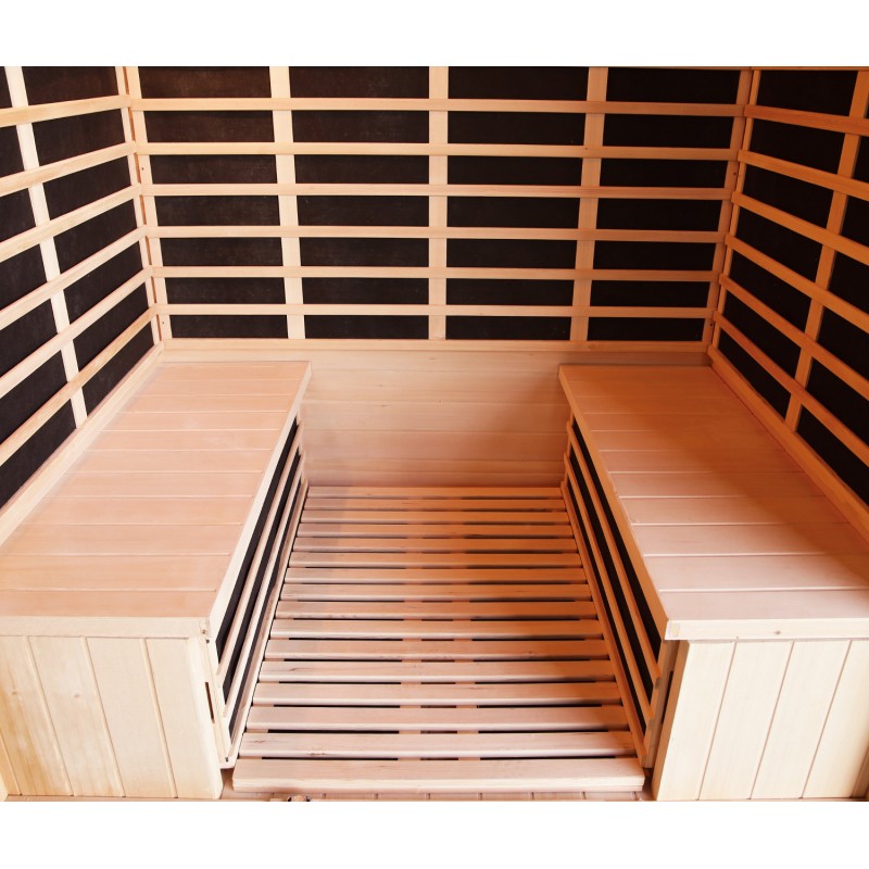 Sauna de infrarrojos con paneles de carbono 3200W LUXE 4 lugares - Imagen 17