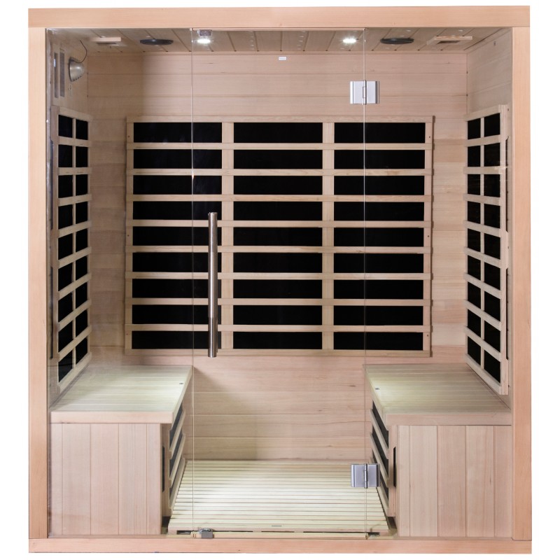 Sauna de infrarrojos con paneles de carbono 3200W LUXE 4 lugares - Imagen 4