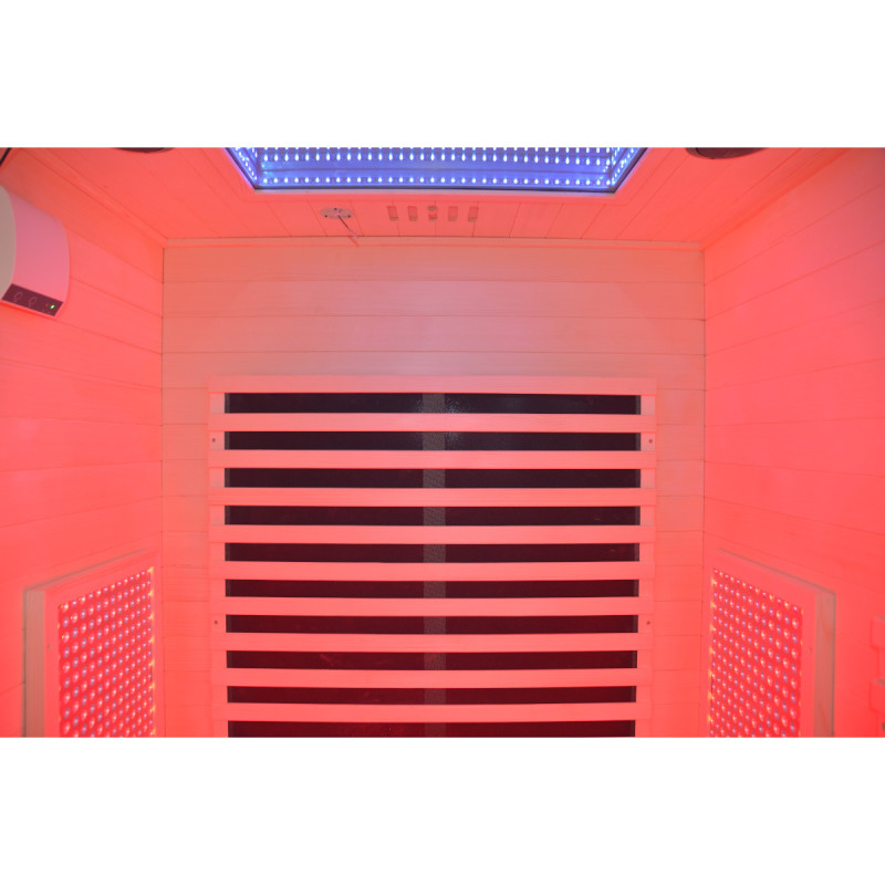 Sauna de infrarrojos LOIS para 2 personas - con paneles de carbono de 1900W y controlador wifi - Imagen 25