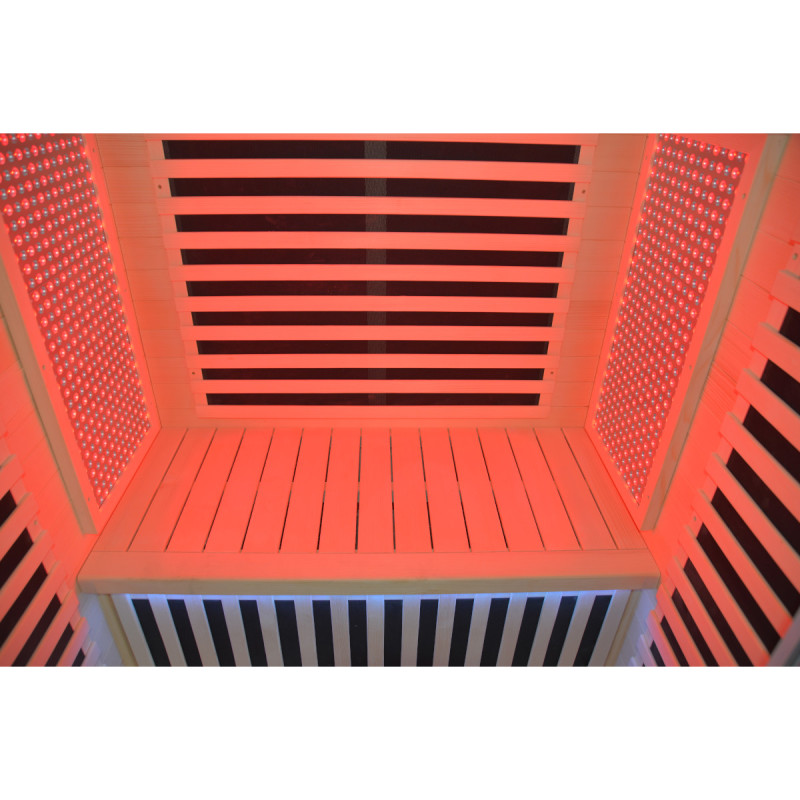 Sauna de infrarrojos LOIS para 2 personas - con paneles de carbono de 1900W y controlador wifi - Imagen 27